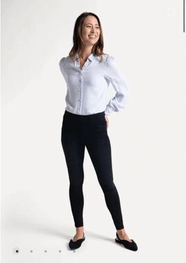 New Betabrand Washed Black Skinny 4 Pocket Yoga Denim Jeans Small Petite